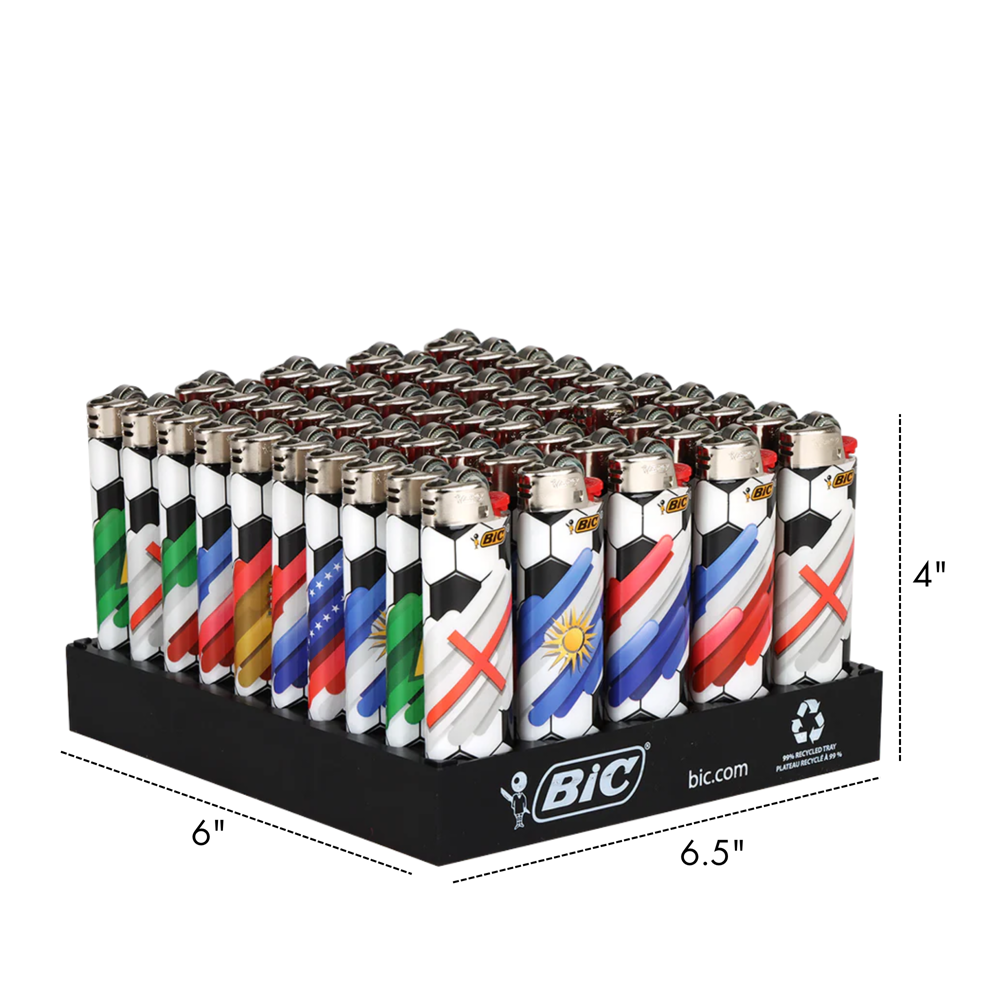Bic Lighter Maxi Soccer Flag 50pcs