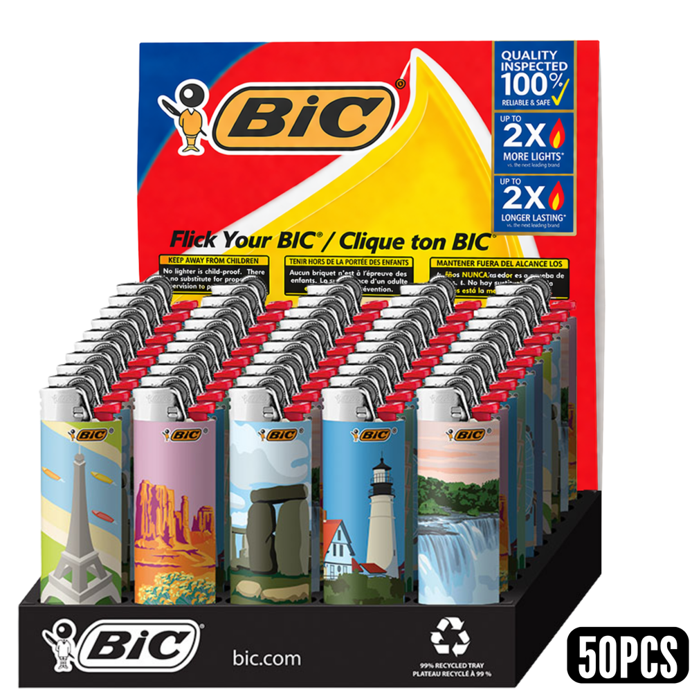 Bic Lighter Maxi Travel Series 50pcs