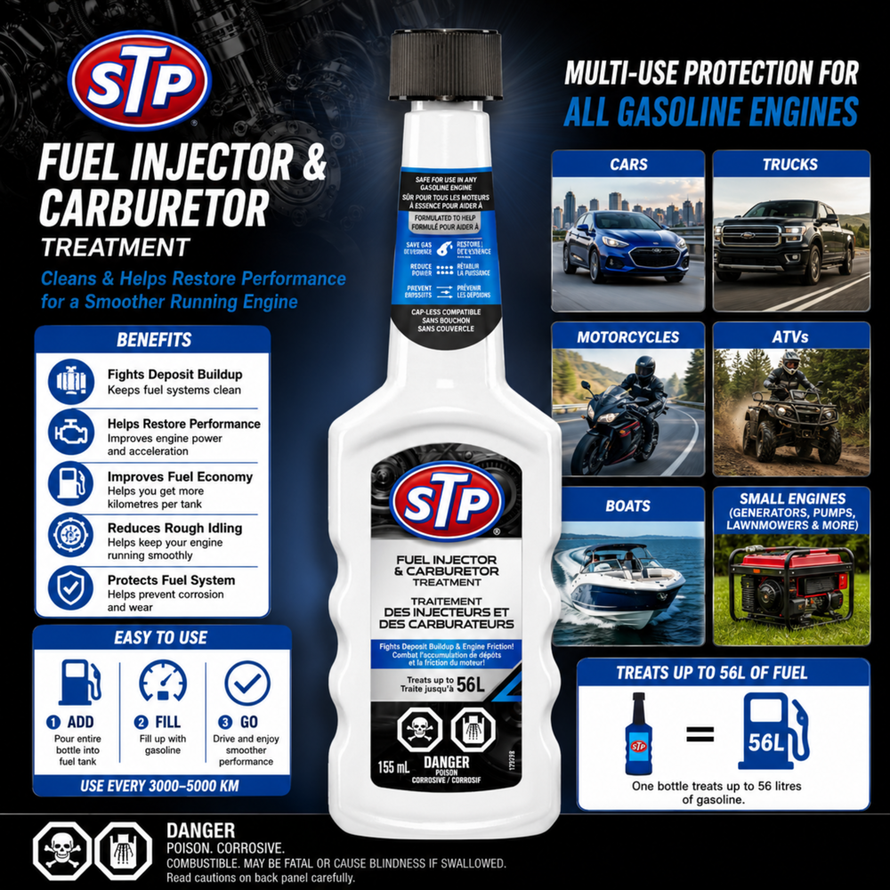 Stp Fuel Injector & Carburetor Cleaner 155 mL