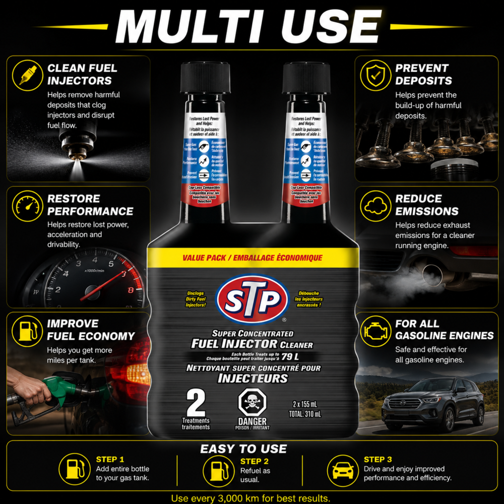 Stp Super Concentrated Fuel Injector Cleaner 155 ml/BOTTLE- 2 Pcs ($5.49 per Unit)
