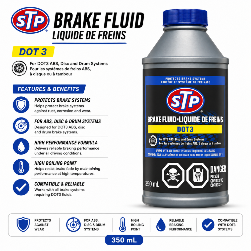 Stp Brake Fluid dot3 350 mL