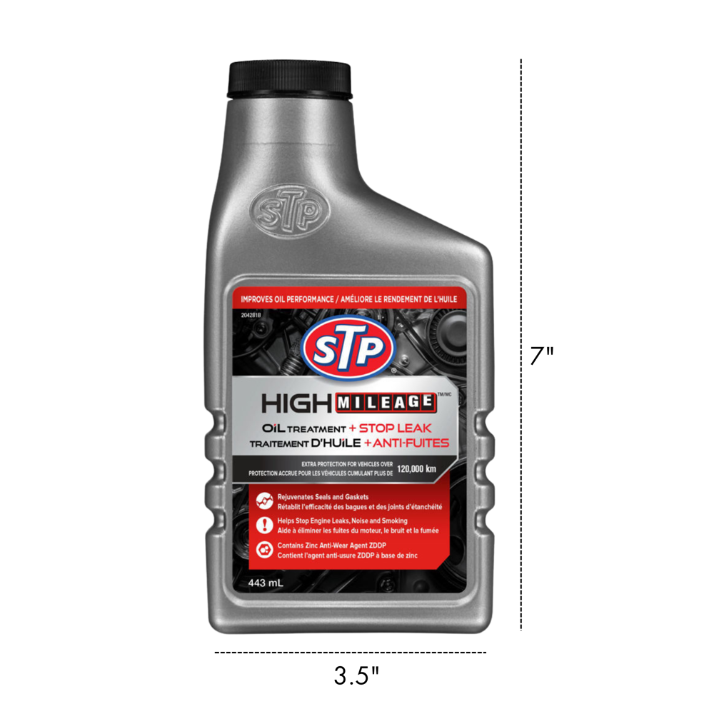 Stp High Mileage Oil Treatment + Stop Leak 443 mL