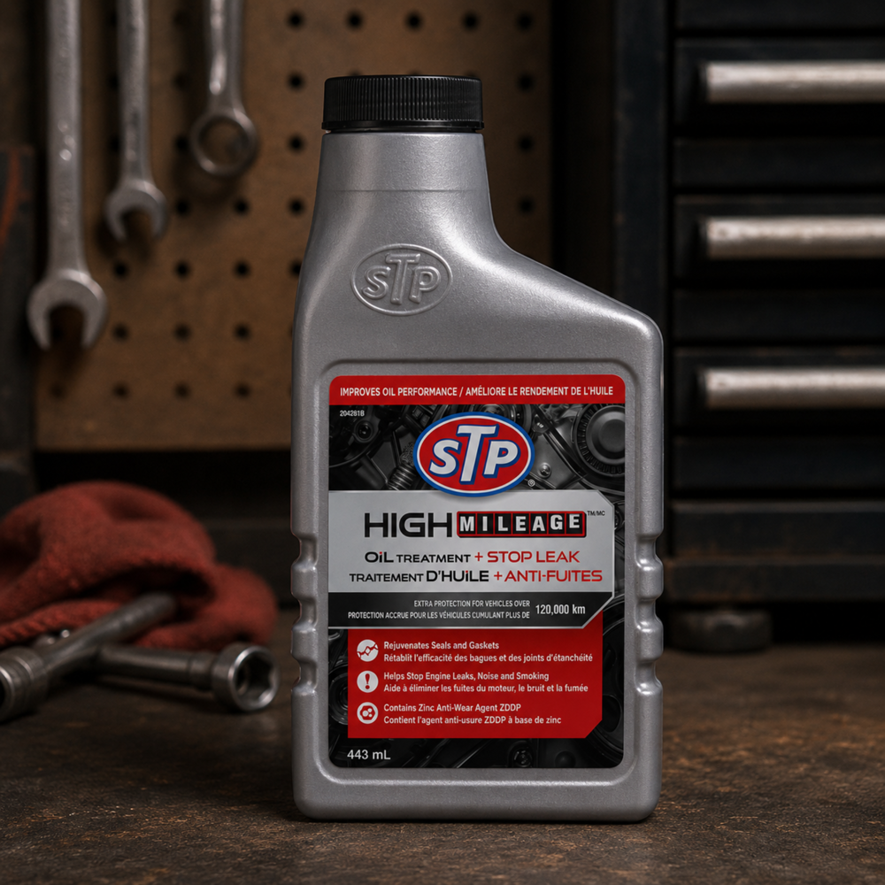 Stp High Mileage Oil Treatment + Stop Leak 443 mL