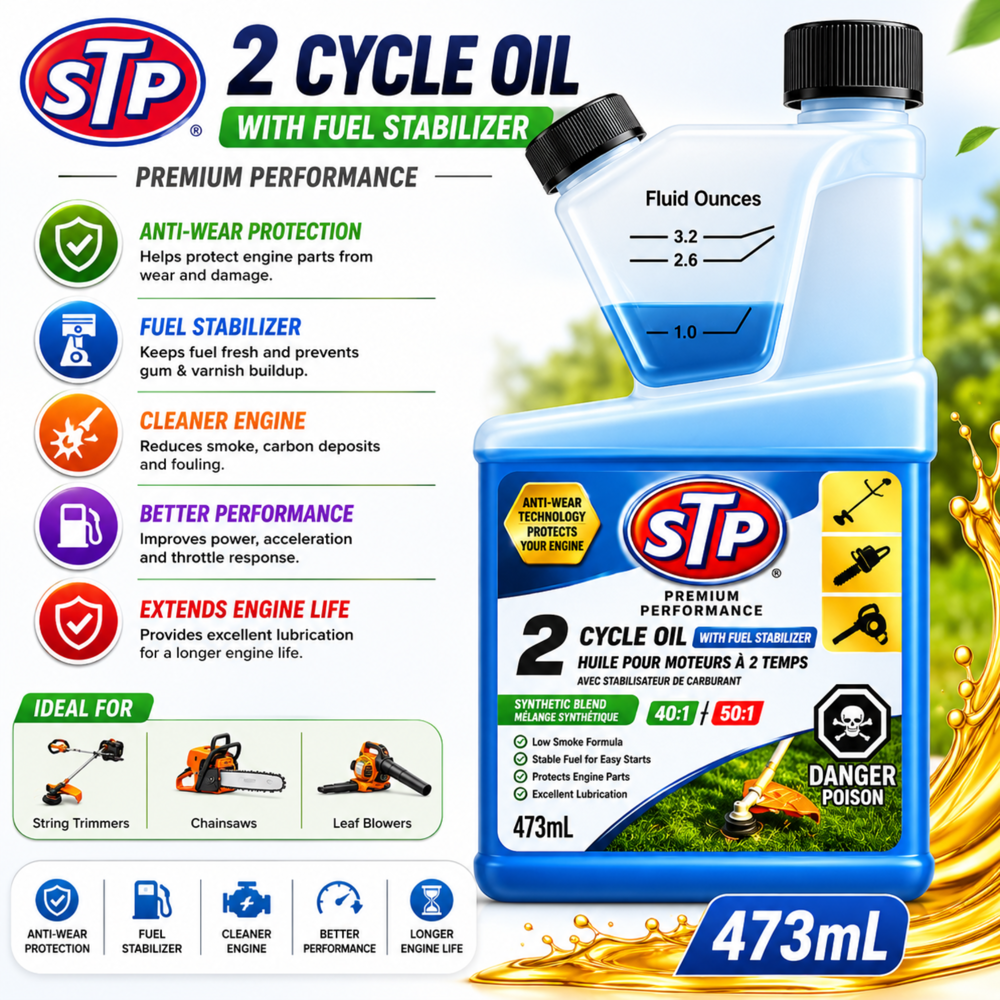 Stp 2 Cycle Oil with Fuel Stabilizer 473 mL