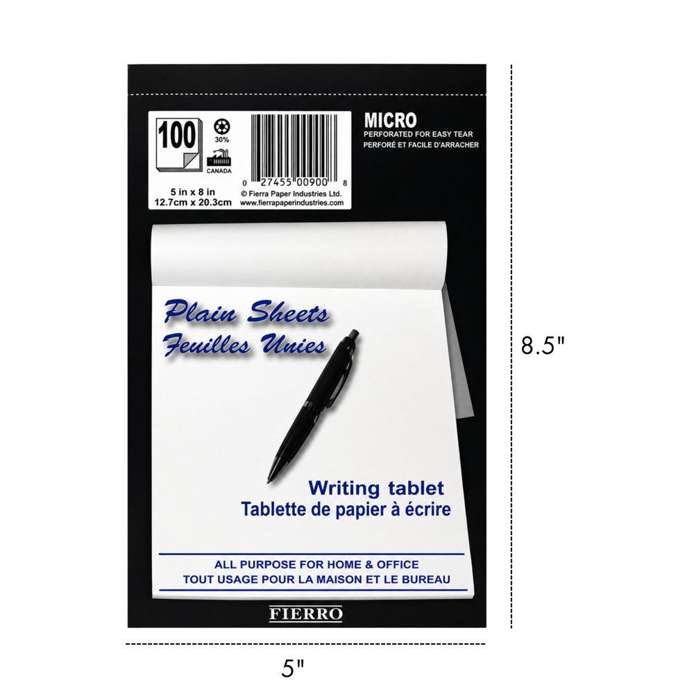 Memo Note Pads 5"x8"/100