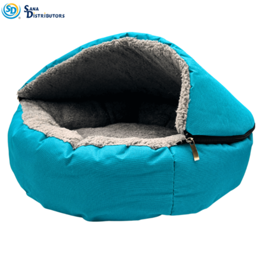 Pet Bed - Removal Hood W/ Zipper [20" x 18" x 5"]