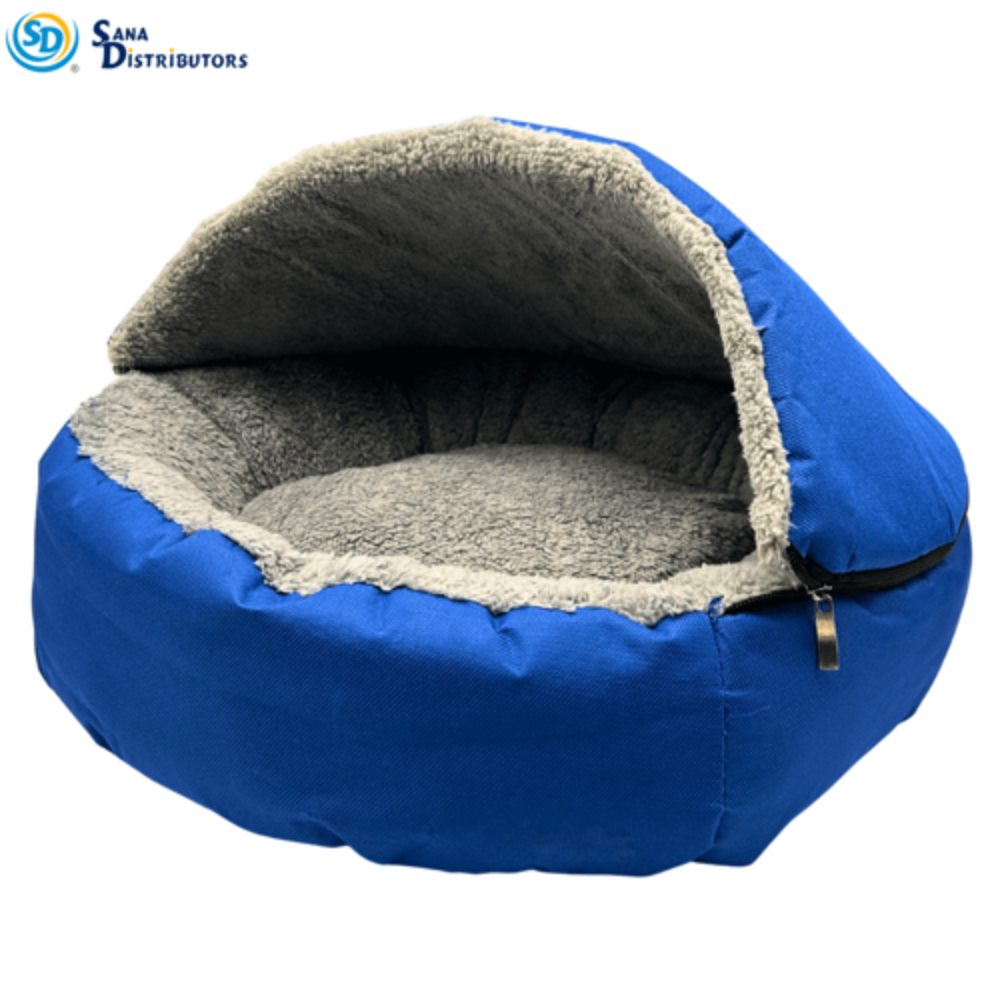 Pet Bed - Removal Hood W/ Zipper [20" x 18" x 5"]
