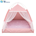 Foldable Mosquito Net Pet Tent 2pcs 19"x19"x19