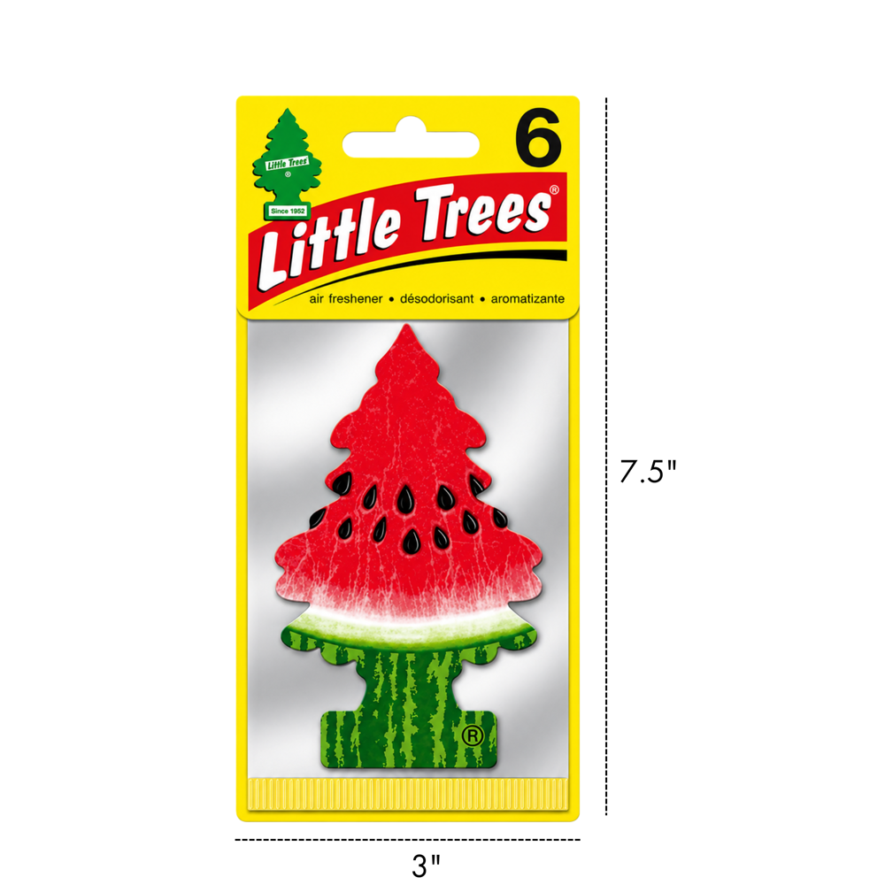 Little Trees Car Freshener Watermelon 6pcs