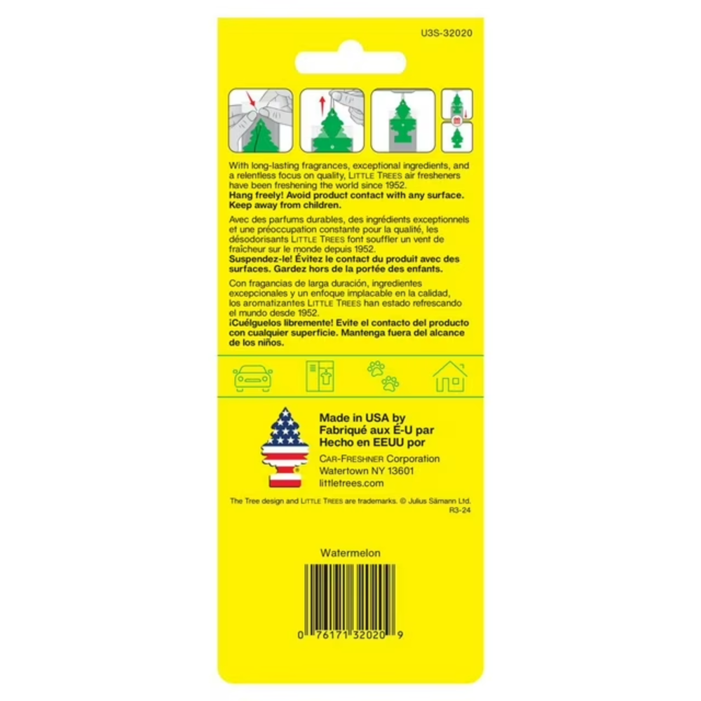 Little Trees Car Freshener Watermelon 3pcs