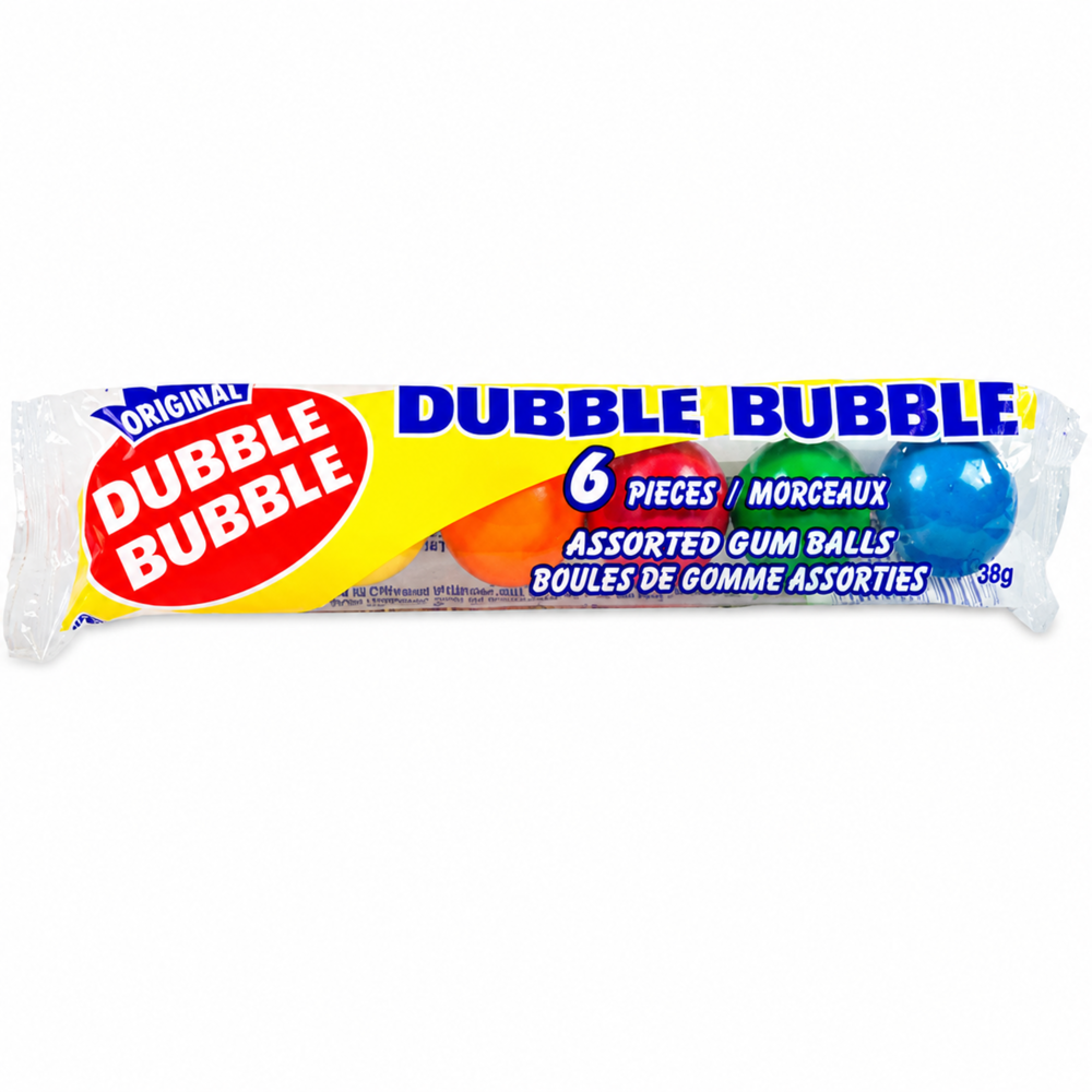 Dubble Bubble Tube Gum Balls 6pk 36pcs ($0.59 per Unit)