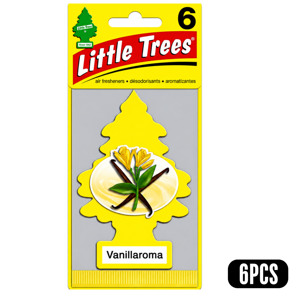 Little Trees Car Freshener Vanillaroma 6pcs