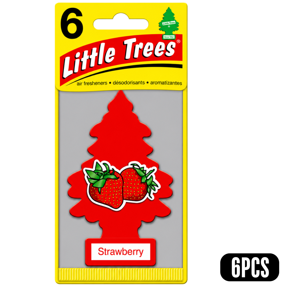 Little Trees Car Freshener Strawberry 6pcs