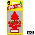Little Trees Car Freshener Strawberry 6pcs