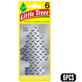 Little Trees Car Freshener Pure Steel 6pcs