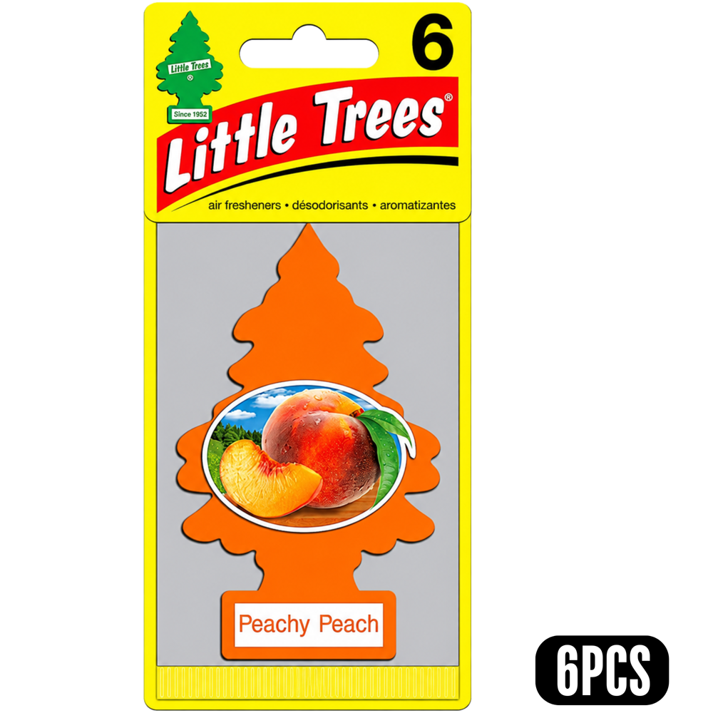 Little Trees Car Freshener Peachy Peach 6pcs