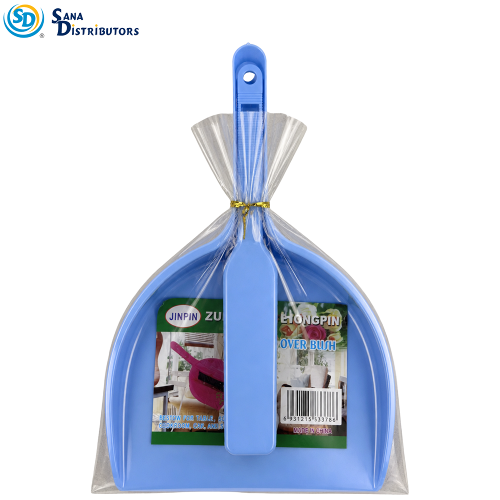Dustpan with Brush 10"x7" Ass.colors
