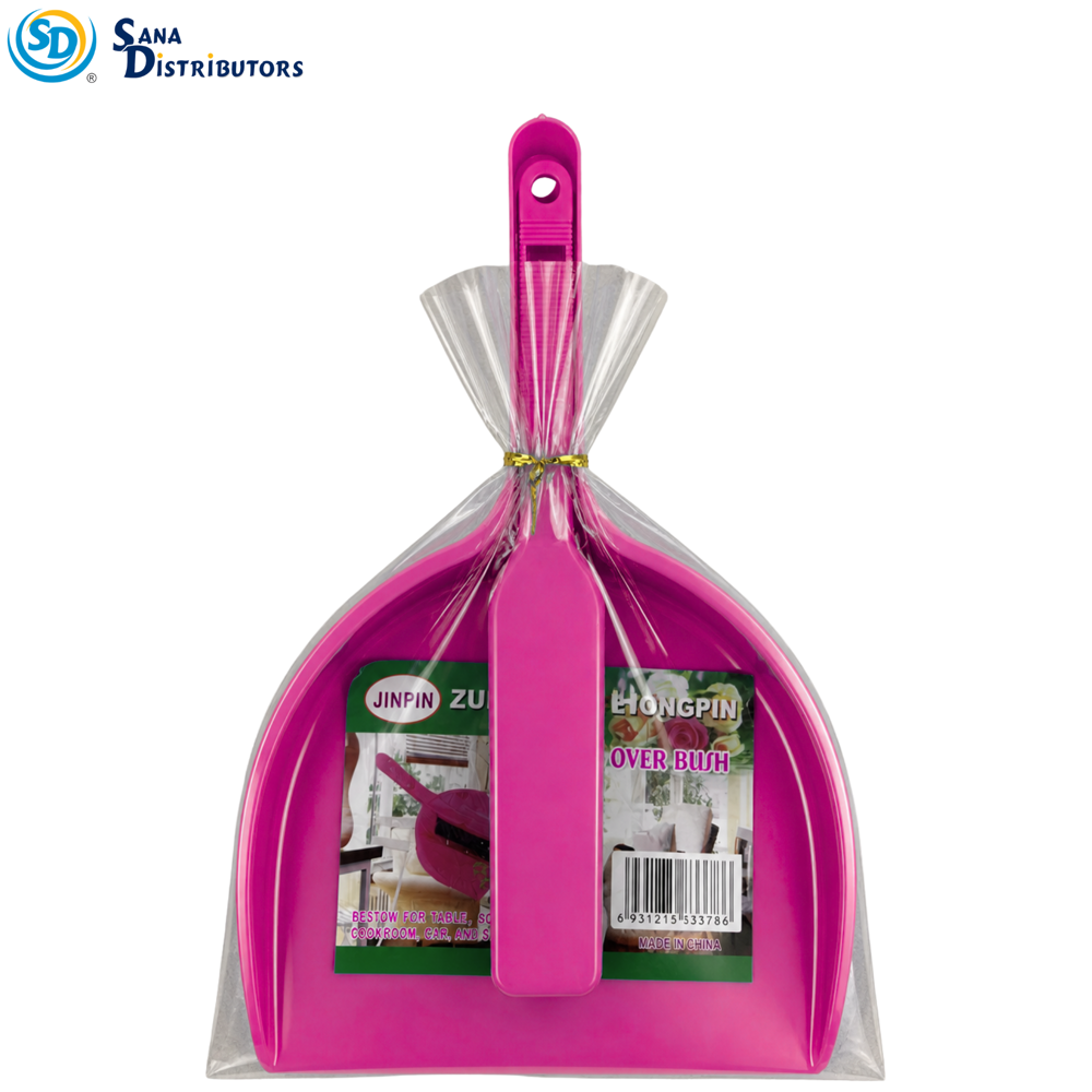 Dustpan with Brush 10"x7" Ass.colors