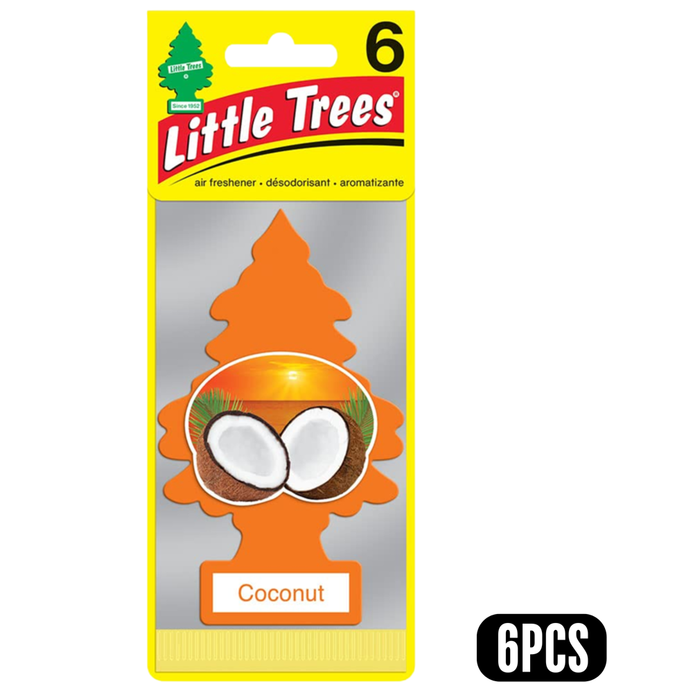 Little Trees Car Freshener Coconut 6pcs