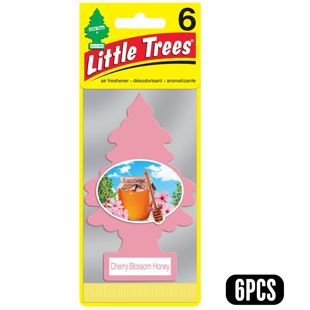 Little Trees Car Freshener Cherry Blossom Honey 6pcs