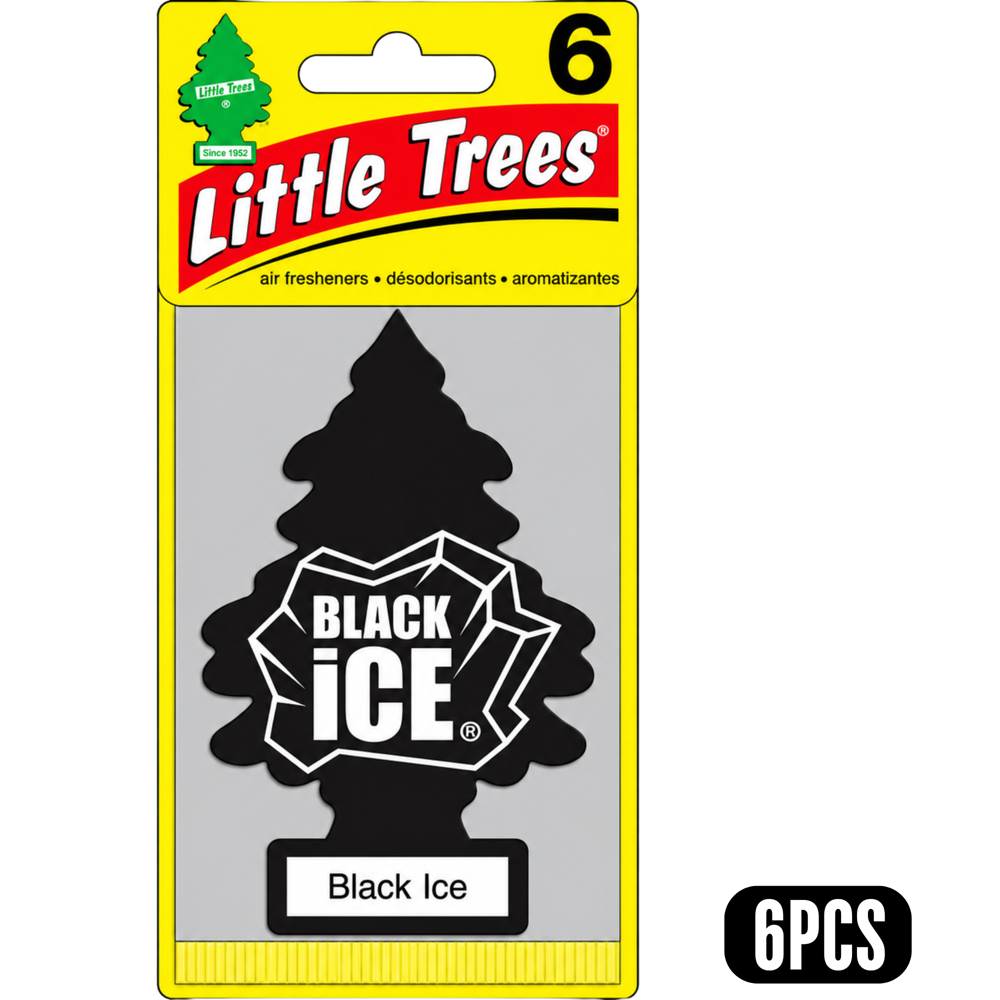 Little Trees Car Freshener Black Ice 6pk