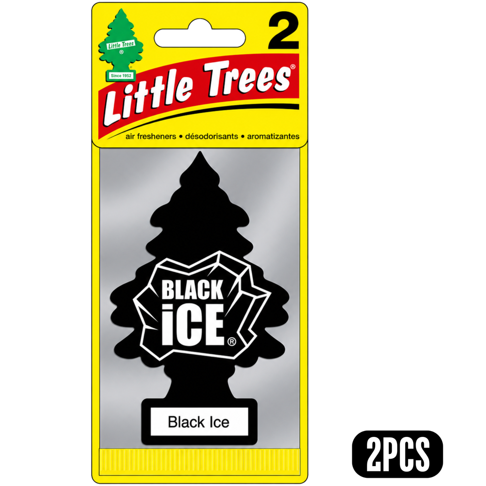 Little Trees Black Ice 2pcs - Hanging Air Freshener