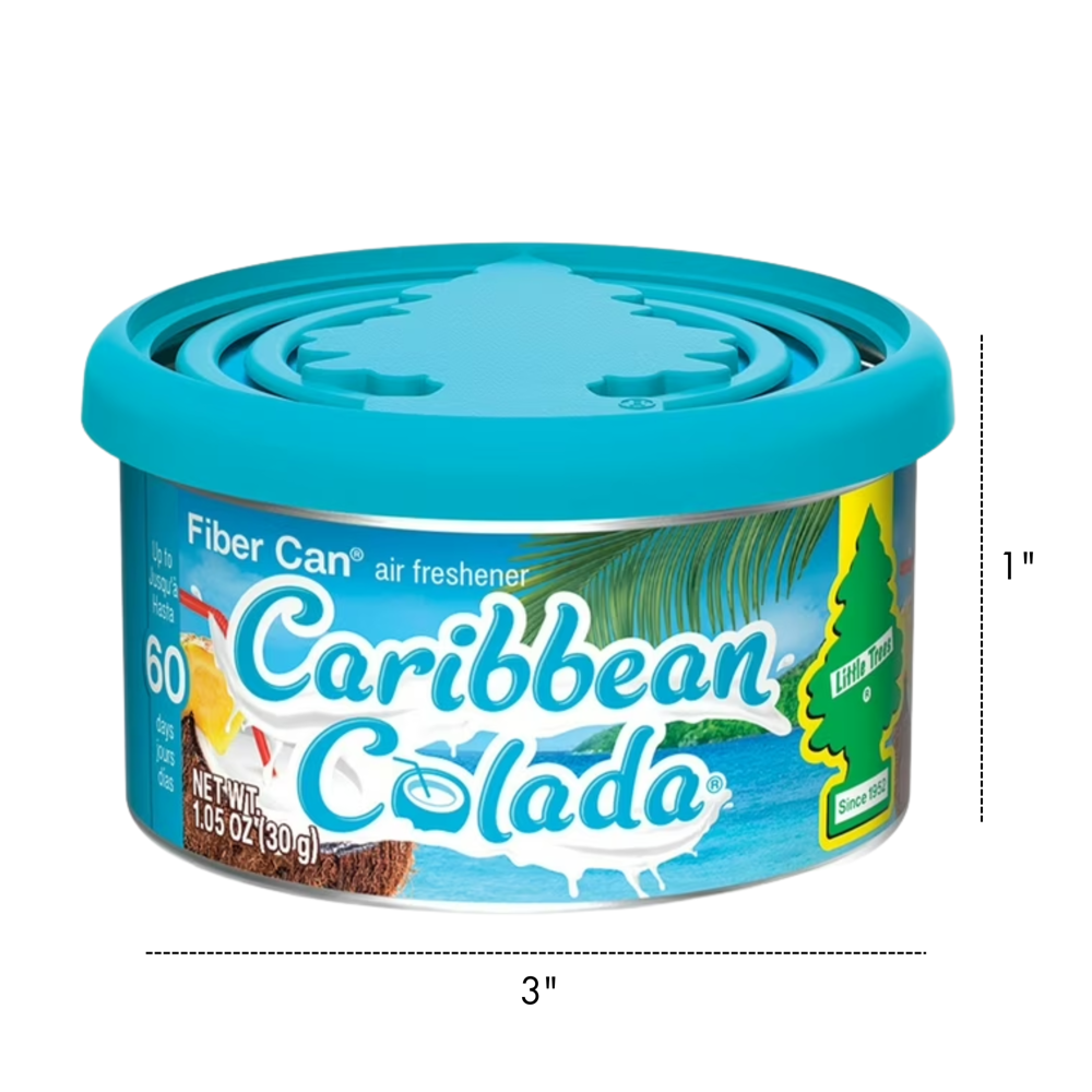 Little Trees Car Freshener Fiber Can-caribbean Colada