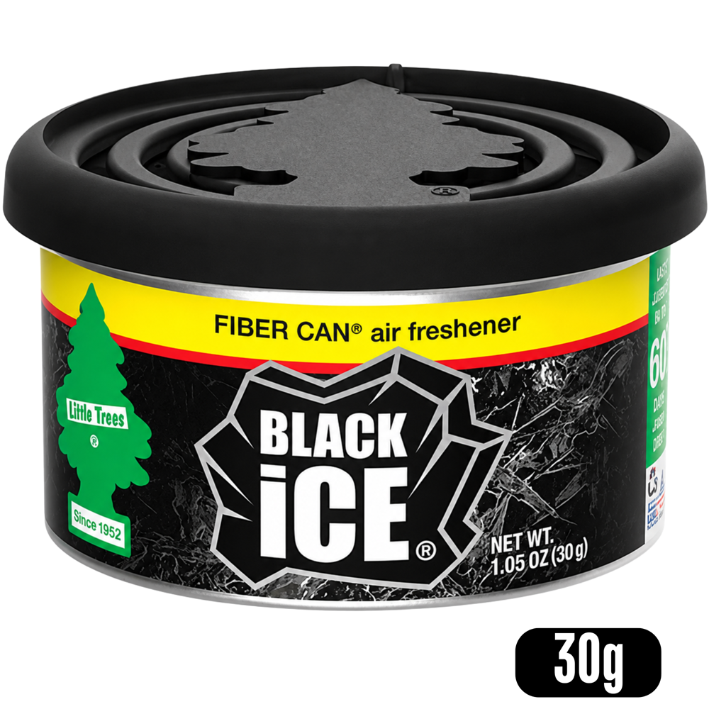 Little Trees Car Freshener Fiber Can- Black Ice