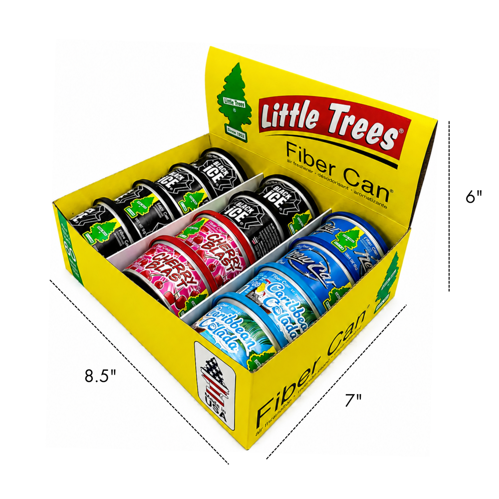 Little Trees - Fiber Cans Assorted ($29.88 for 12pcs)
