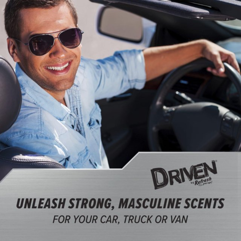 Driven - Hanging Car Air Freshener - Black Out Guitar