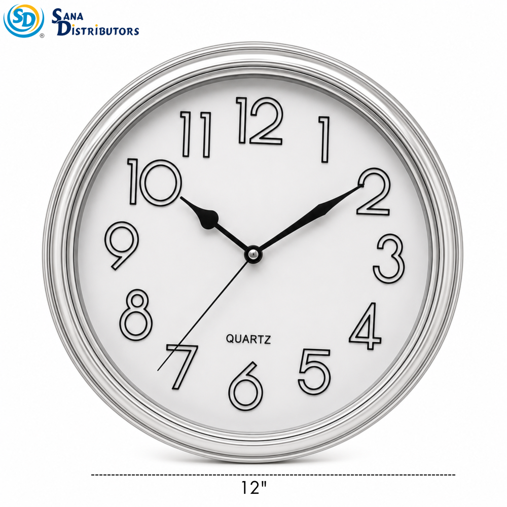 Quartz Wall Clock Ass.color