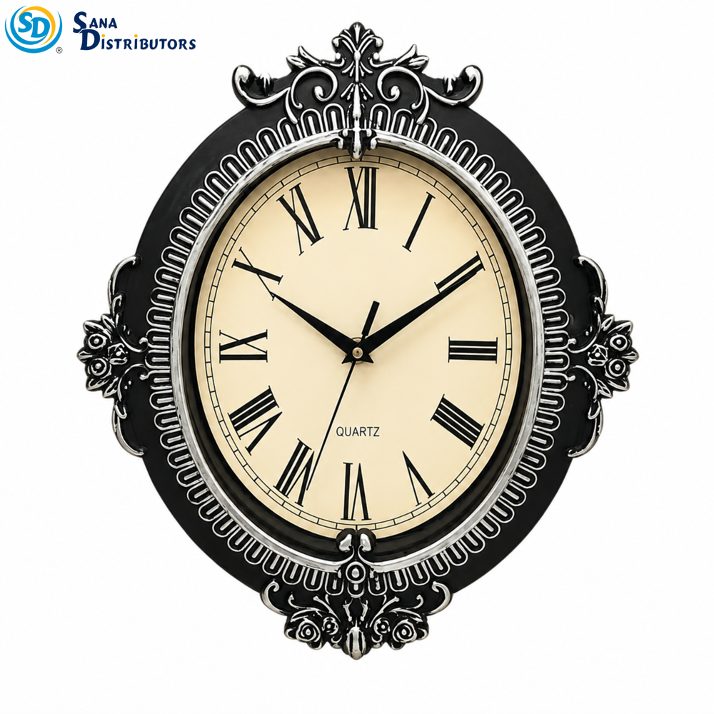 Elegant Wall Clock - Oval