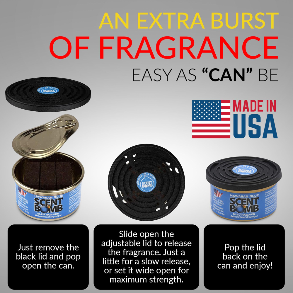 Scent Bomb Fiber Can - Hawaiian Blue - 42 g
