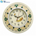 Wall Clock Round W/stones