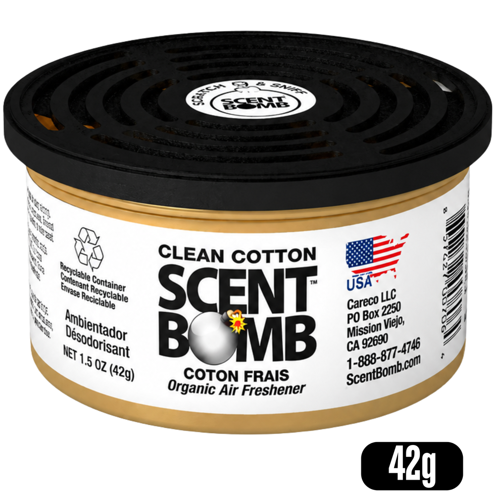Scent Bomb Fiber Can 42 g - Clean Cotton