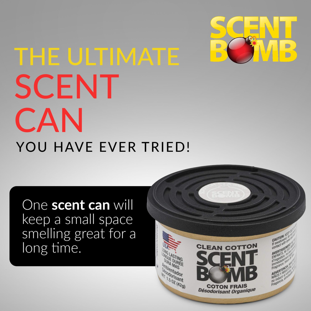 Scent Bomb Fiber Can 42 g - Clean Cotton