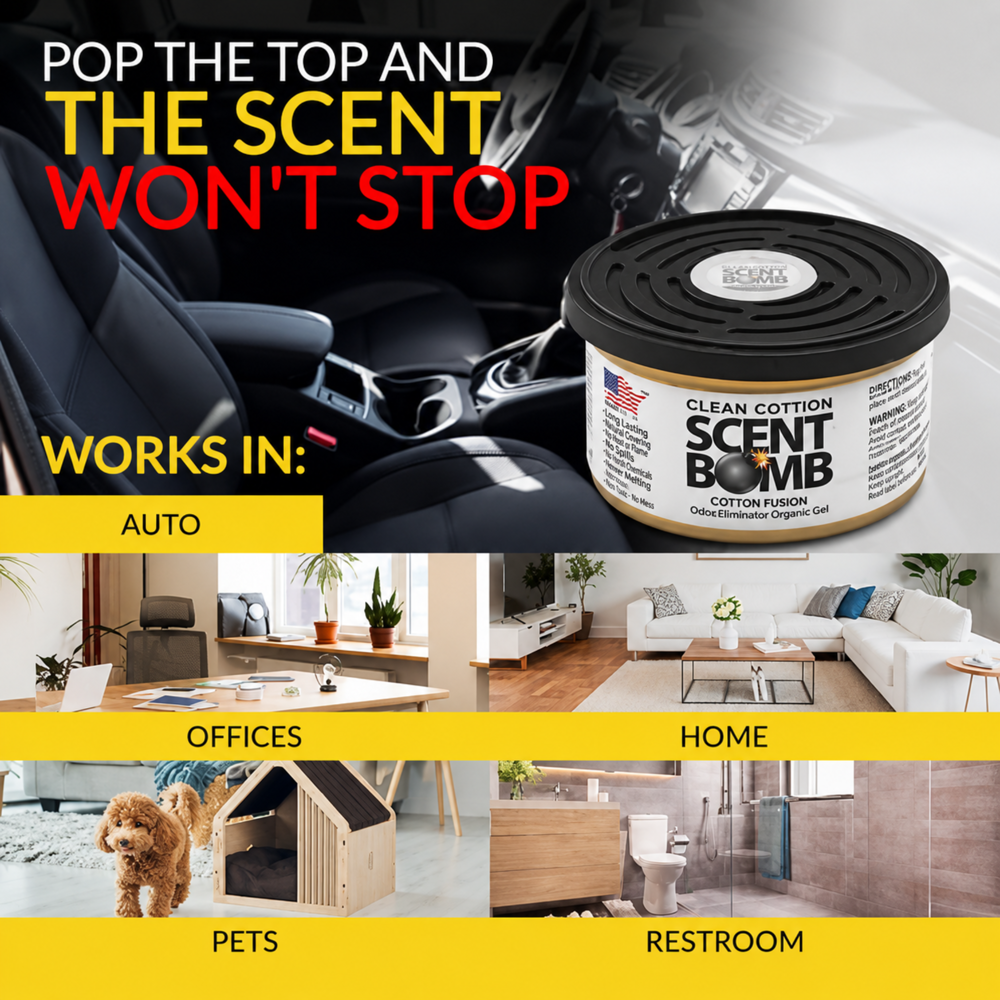 Scent Bomb Fiber Can 42 g - Clean Cotton