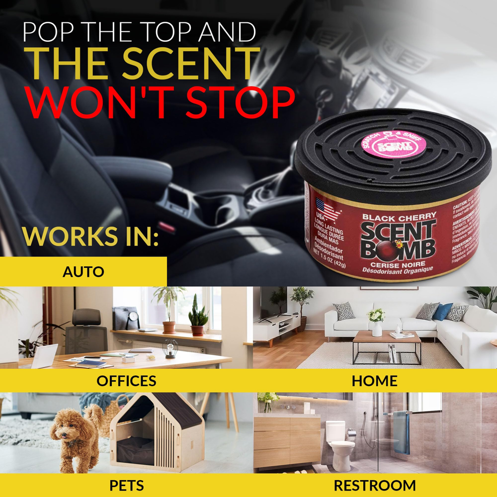 Scent Bomb Fiber Can 42 g - Black Cherry