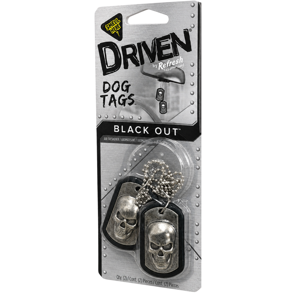 Driven Black Out Dog Tags