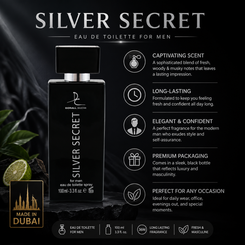 Silver Secret Perfume for Men 100 mL