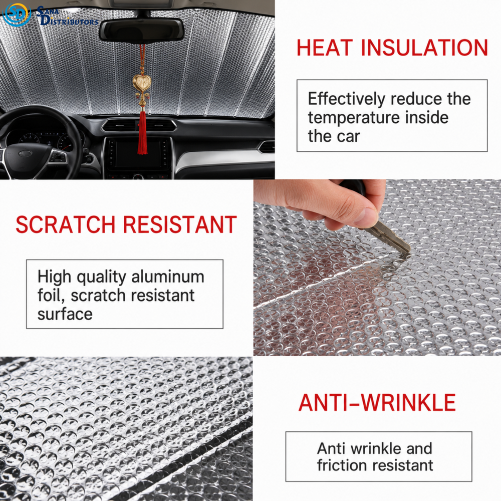 Sd Car Sunshade 55.1" x 27.6"