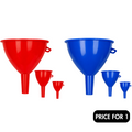 Funnel Set 3pcs [5"/4.5"/4"] - Assorted Colours