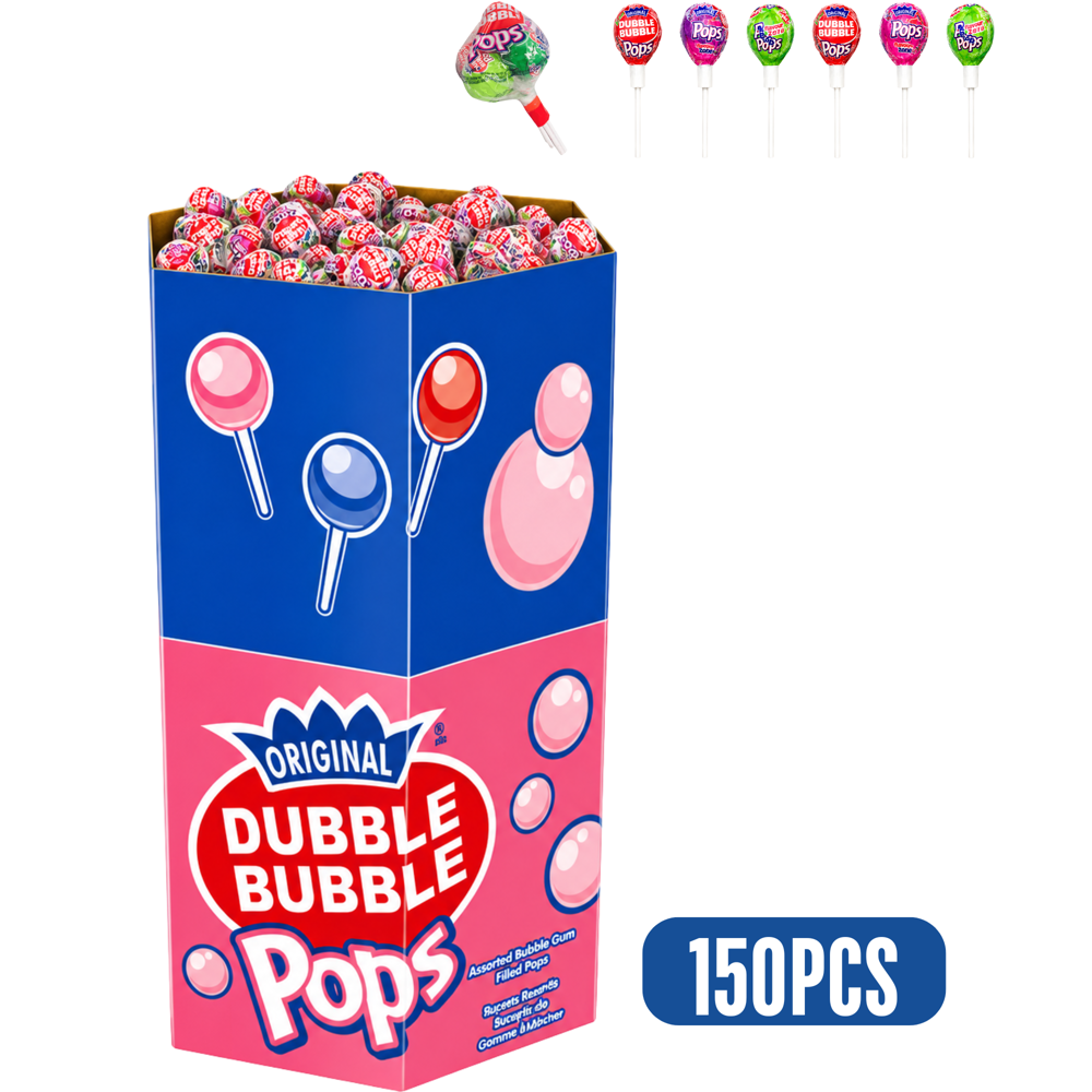 Dubble Bubble Bunch Pop 6pk 150pcs ($1.59 per Unit) [exp:04/21/2027]