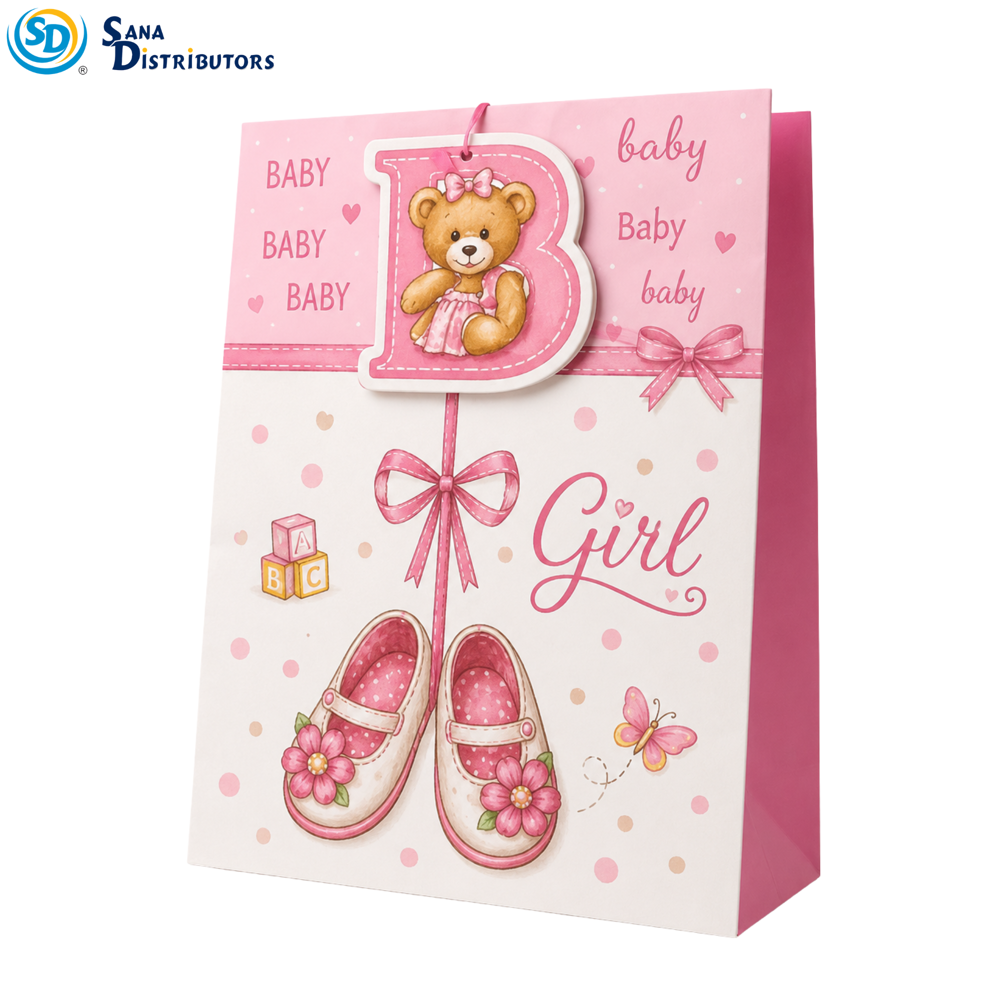 Baby Shower Gift Bags - Small - Assrtd. 12pcs ($0.41 per Unit