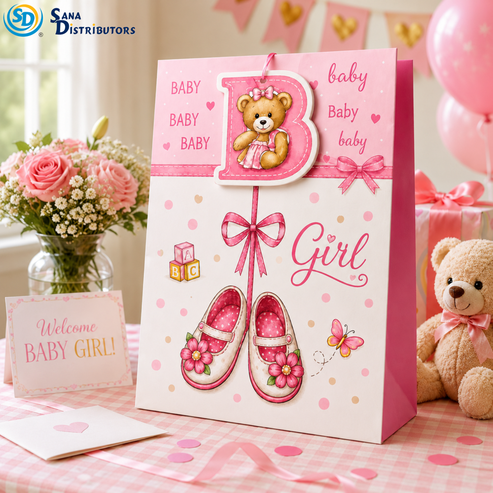 Baby Shower Gift Bags - Small - Assrtd. 12pcs ($0.41 per Unit