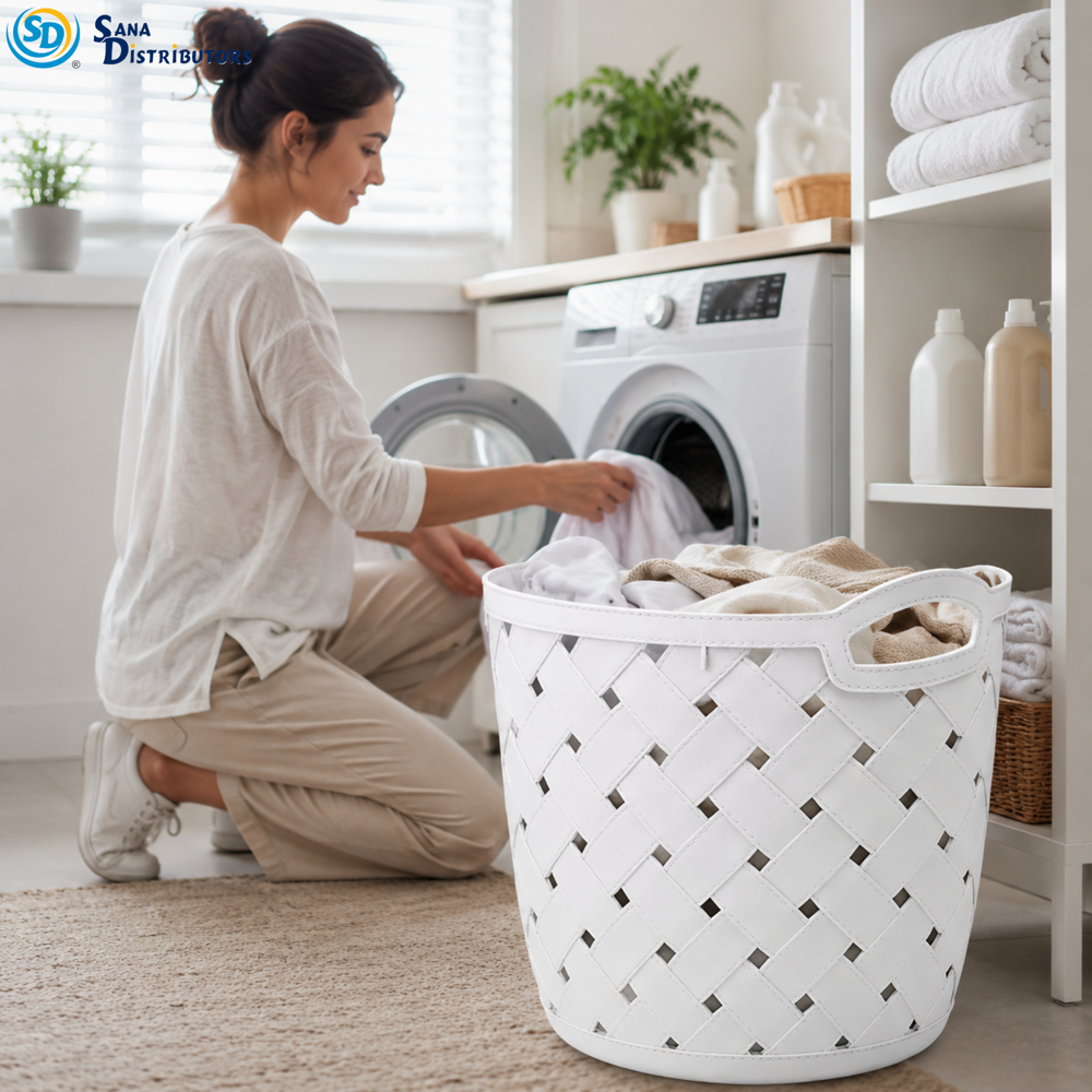 Plastic Laundry Basket [14.5" x12"]