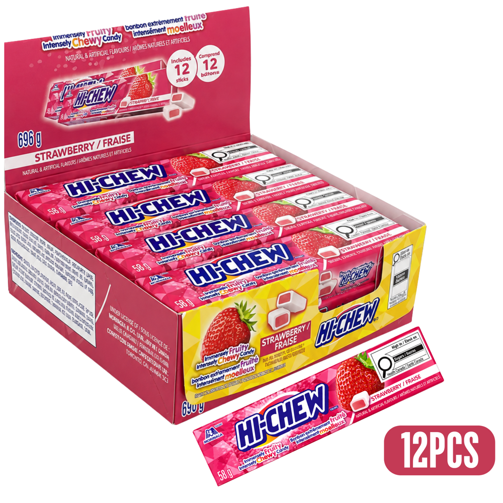 Hi-chew Strawberry Candy 696 g 12pcs ($1.66 per Unit) [exp:06/2027]