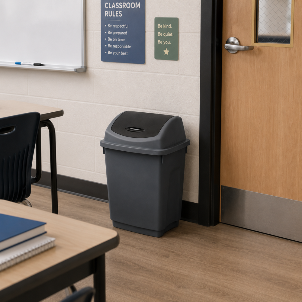 Plastic Dustbin 10 L [14" x 9" x 5"]