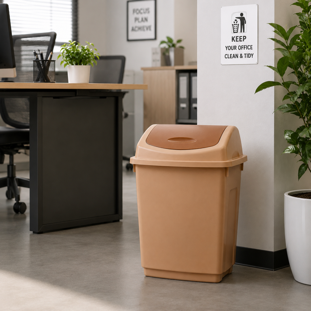 Plastic Dustbin 10 L [14" x 9" x 5"]