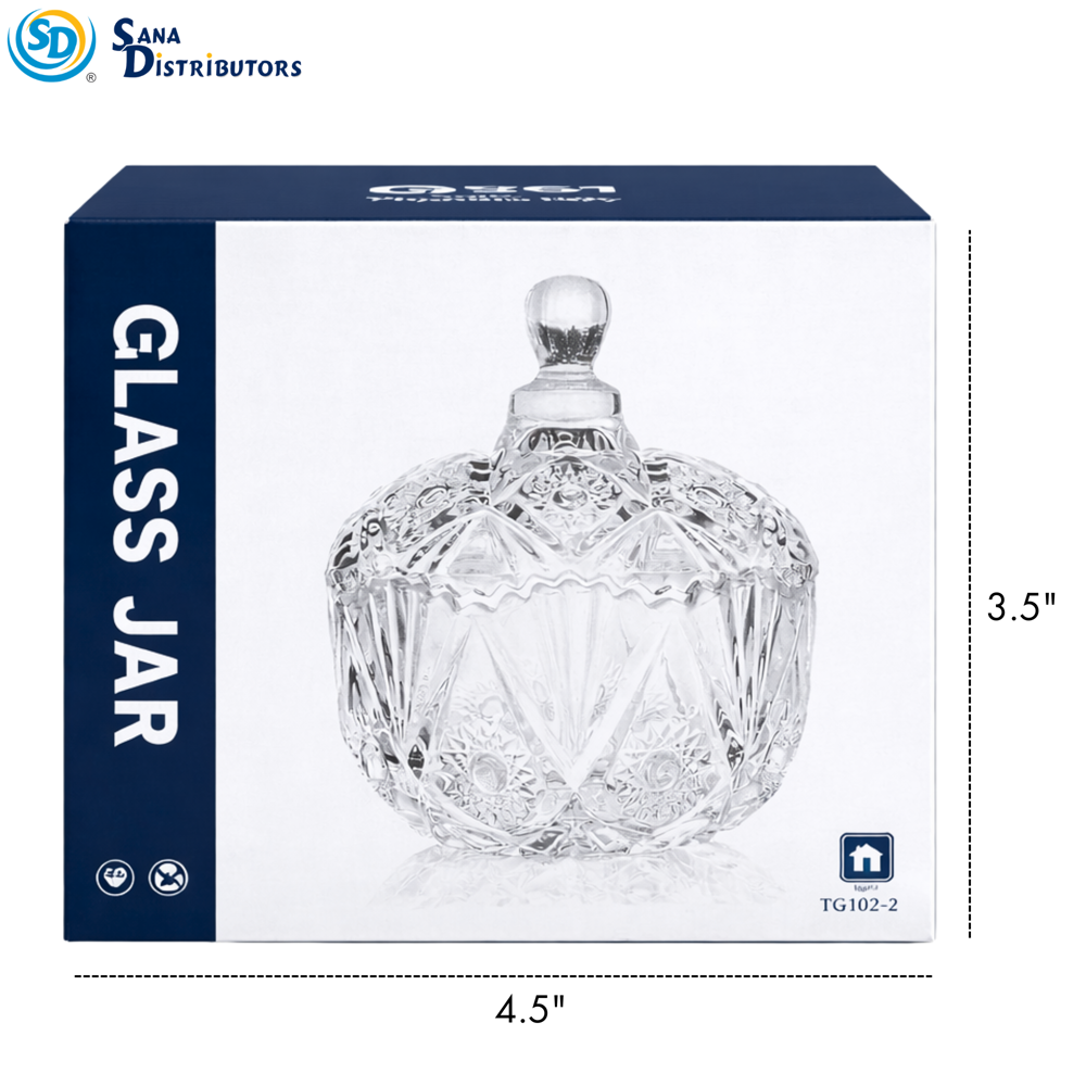 Glass Candy Dish 4.5"x3.5"